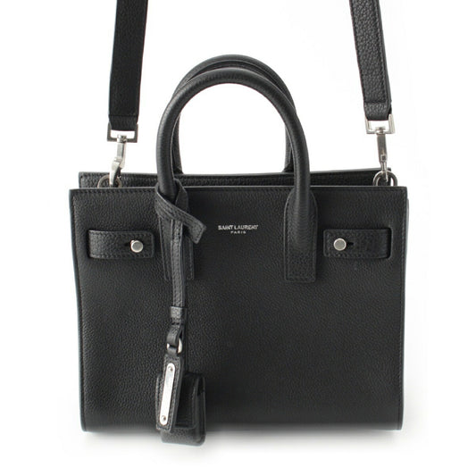 Saint Laurent Leather Sac de Jour Nano 2WAY Handbag