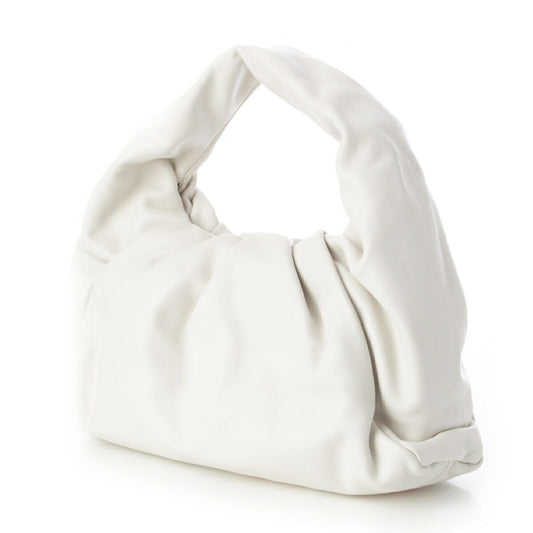 Bottega Veneta Leather Shoulder Pouch Handbag White