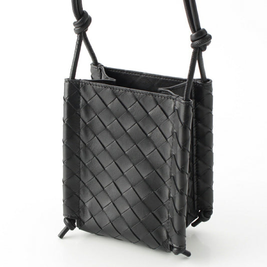 Bottega Veneta Leather Intrecciato The Knot Mini Shoulder Bag