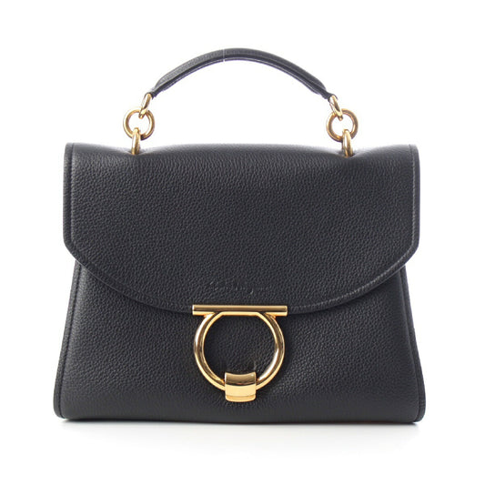 Salvatore Ferragamo Leather Margot Gancini Handbag