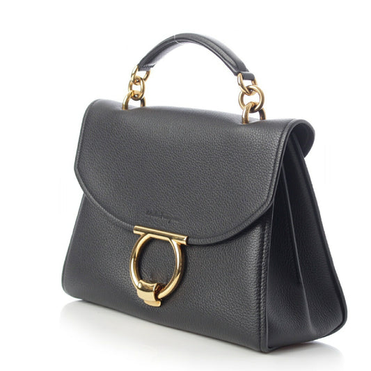 Salvatore Ferragamo Leather Margot Gancini Handbag