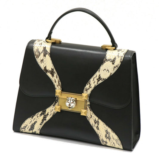 Gucci Python Cat Head Top Handle Bag