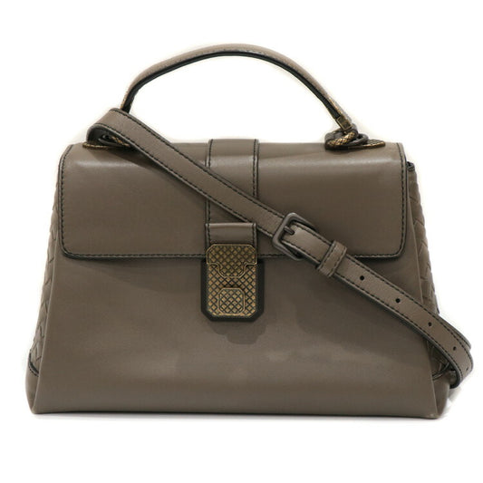 Bottega Veneta Piazza Leather Handbag