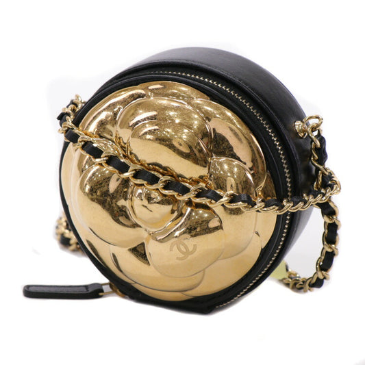 Chanel Camellia Lambskin Chain Shoulder Bag