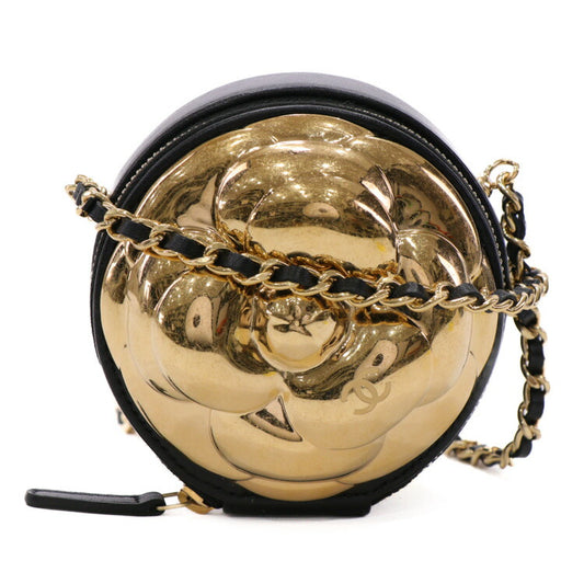 Chanel Camellia Lambskin Chain Shoulder Bag
