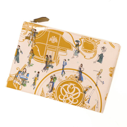 Hermes Silk Pocket Pouch Beige