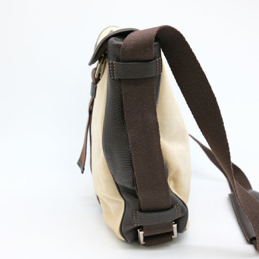 Hermes Tibet Vertical Shoulder Bag Beige Brown