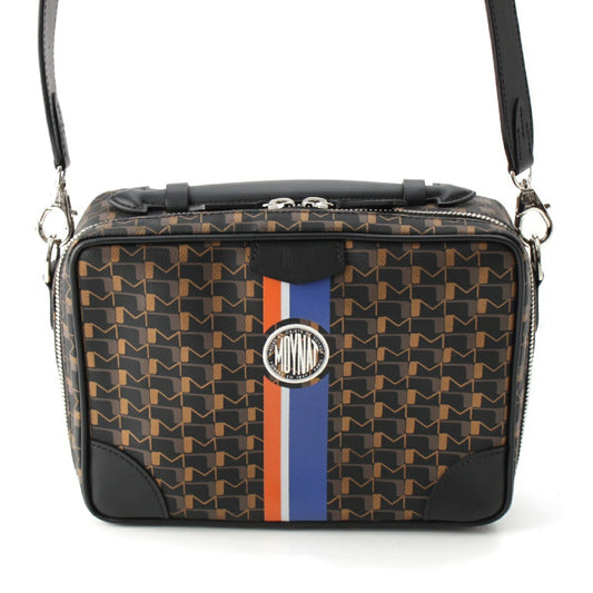 Moynat Leather Monogram 2WAY Shoulder Bag