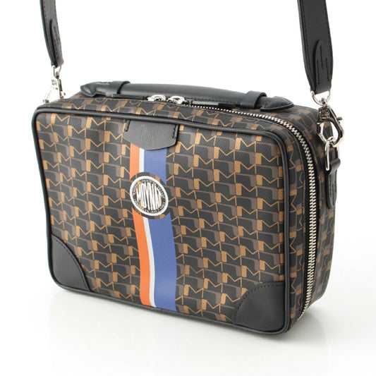 Moynat Leather Monogram 2WAY Shoulder Bag