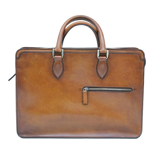 Berluti Leather Calligraphy Briefcase