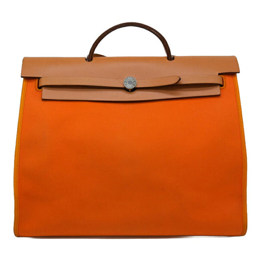 Hermes Aile Bag Zip MM 2way Handbag Orange