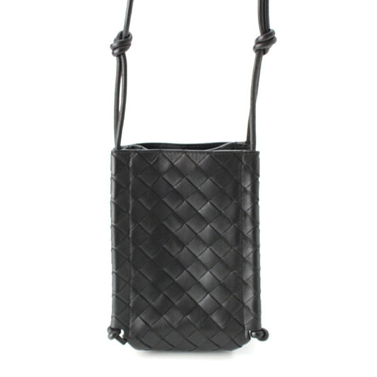 Bottega Veneta Leather Intrecciato The Knot Mini Shoulder Bag