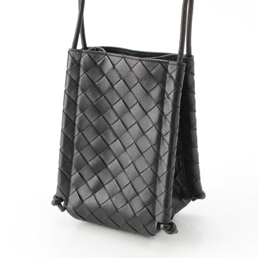 Bottega Veneta Leather Intrecciato The Knot Mini Shoulder Bag