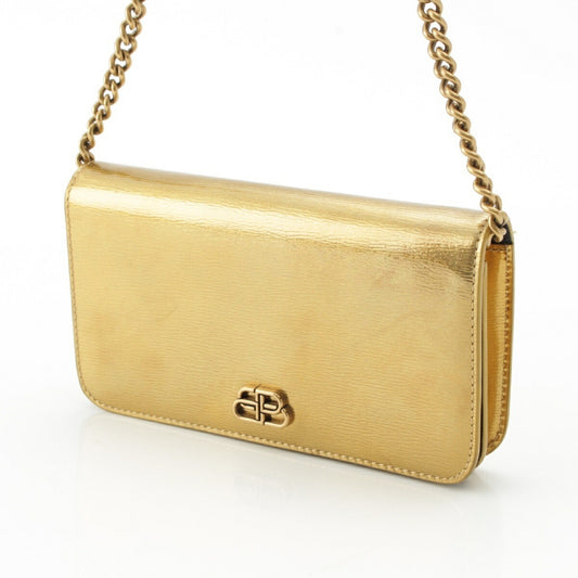 Balenciaga Leather BB Logo 2way Clutch Crossbody