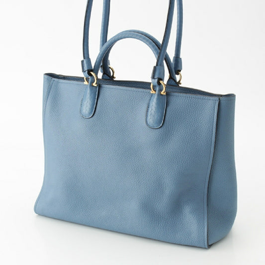 Salvatore Ferragamo Leather Gancini 2way Tote Bag