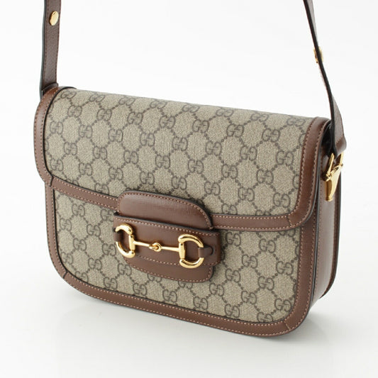 Gucci GG Supreme 1955 Horsebit Shoulder Bag