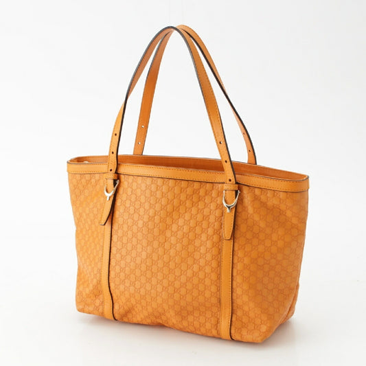 Gucci Leather Microguccissima GG Tote Bag