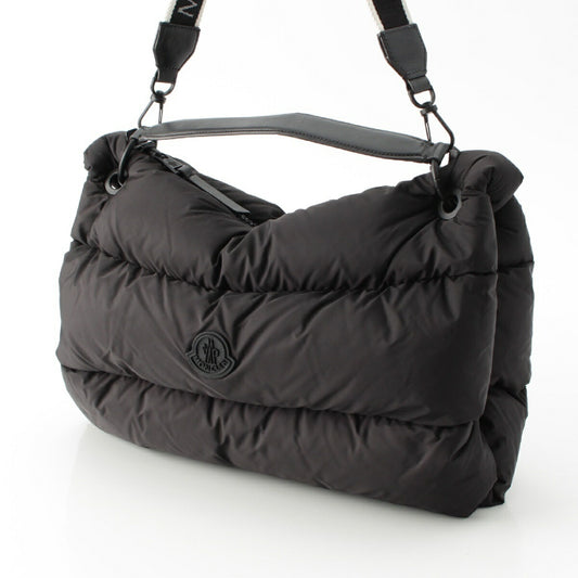 Moncler Leather Nylon 2WAY Shoulder Bag Black