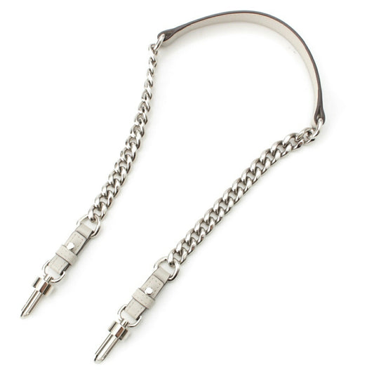 Delvaux Box Calf Short Chain Shoulder Strap