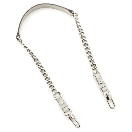 Delvaux Box Calf Short Chain Shoulder Strap