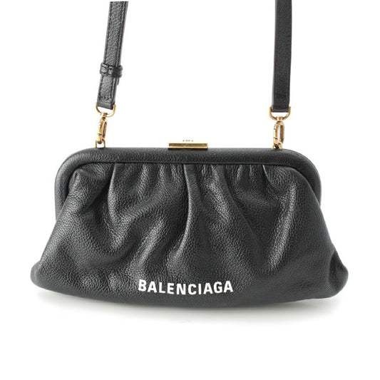 Balenciaga Cloud XS Leather Logo 2way Clutch Crossbody