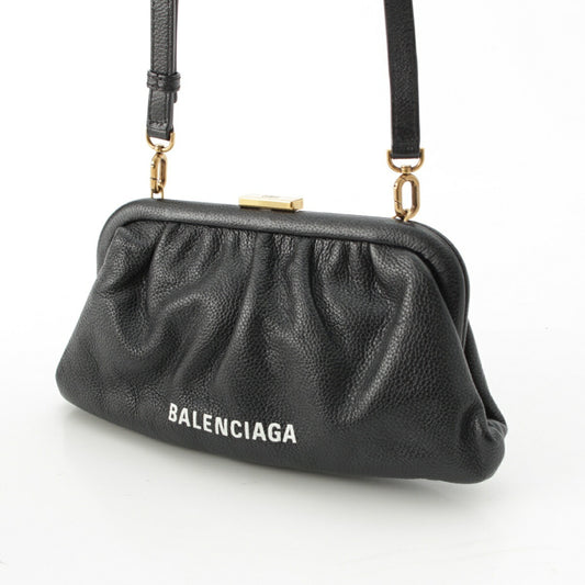 Balenciaga Cloud XS Leather Logo 2way Clutch Crossbody