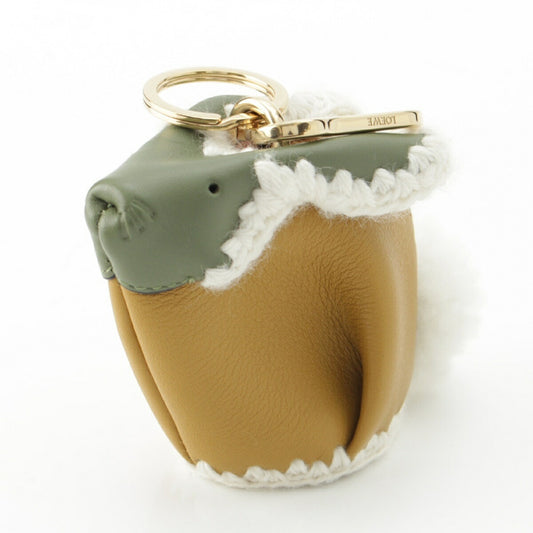 Loewe Leather Rabbit Keyring Pouch Charm
