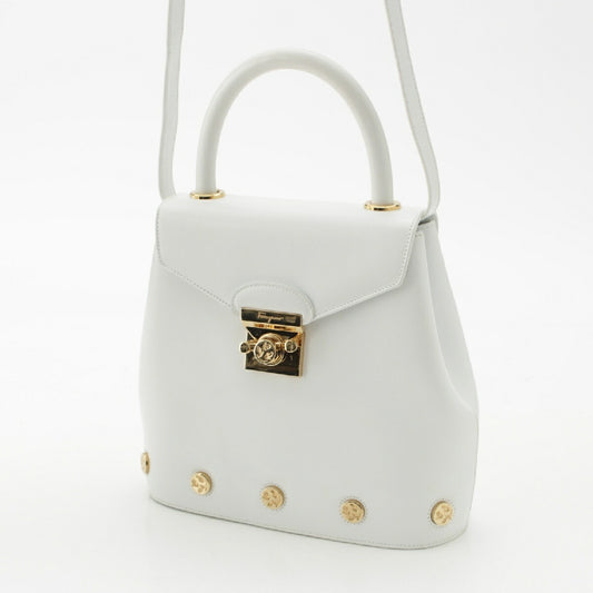 Salvatore Ferragamo Leather 2WAY Shoulder Handbag