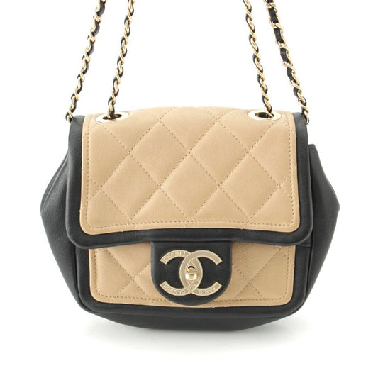 Chanel Lambskin Mini Matelasse Chain Shoulder Bag