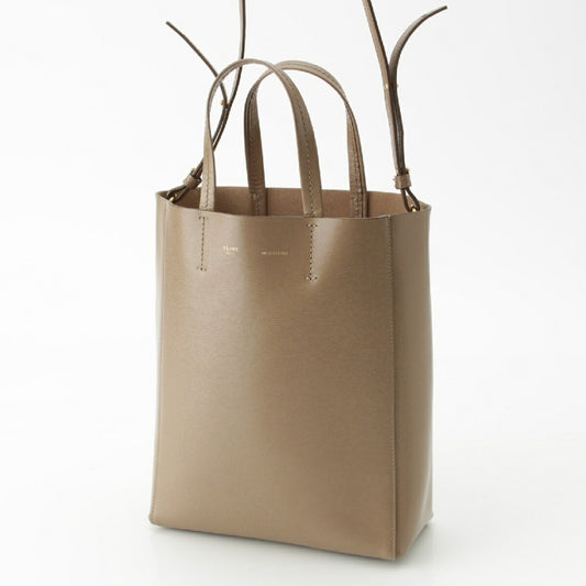 Celine Leather Vertical Cabas Tote Bag