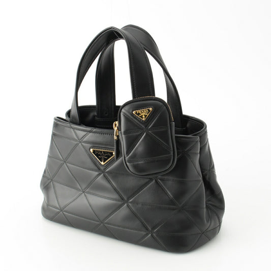 Prada Lambskin Quilted 2way Shoulder Handbag 1BG548