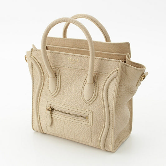 Celine Vintage Luggage Nano Shopper Handbag