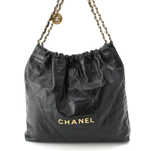 Chanel Shiny Calfskin Matelasse Chain Shoulder Bag
