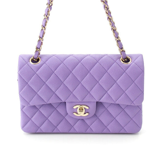 Chanel Caviar Skin Double Flap Shoulder Bag