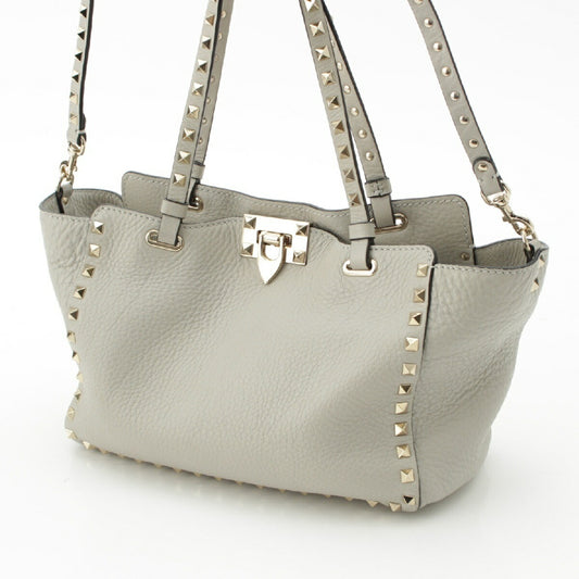 Valentino Leather Rockstuds Mini 2way Tote Bag