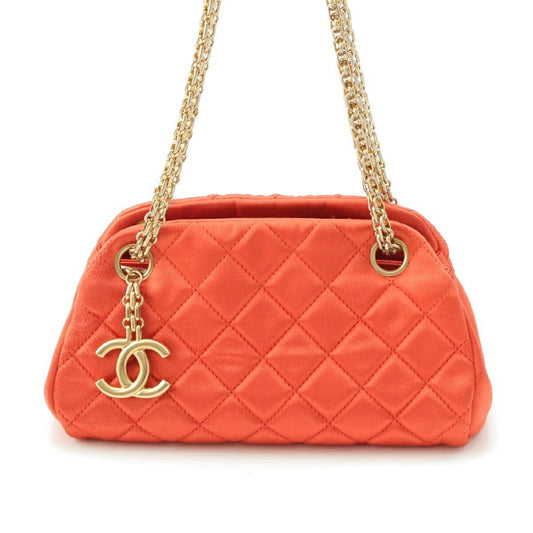 Chanel Mademoiselle Satin Bowling Bag