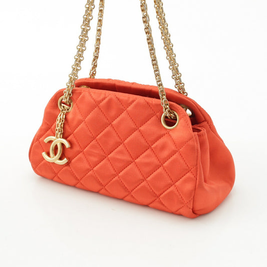 Chanel Mademoiselle Satin Bowling Bag