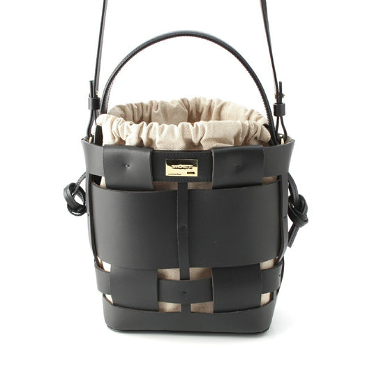 Zanchetti Woven Leather 2way Shoulder Handbag