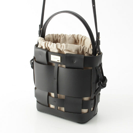 Zanchetti Woven Leather 2way Shoulder Handbag