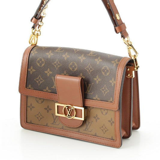 Louis Vuitton Monogram Reverse Dauphine MM 2WAY Chain Crossbody Bag