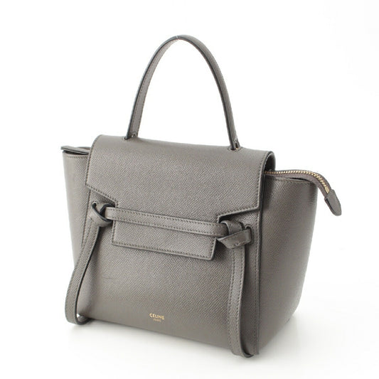Celine Leather Belt Bag Nano 2WAY Handbag