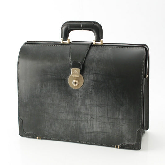 COCOMEISTER Leather Bridle Dulles Bag Briefcase