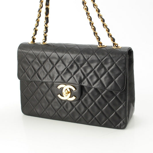 Chanel Lambskin Shoulder Bag Black