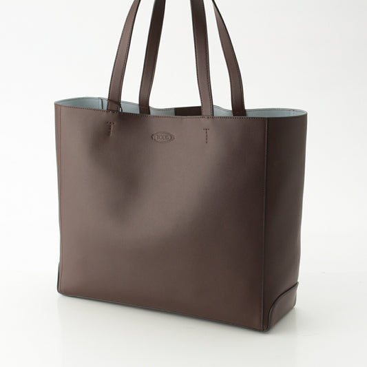 Tod's Medium Leather Logo Tote Bag