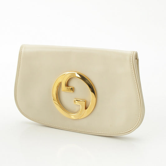 Gucci Blondie Leather Clutch Bag