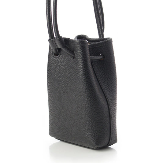 VASIC Bond Nano Leather Shoulder Bag Black