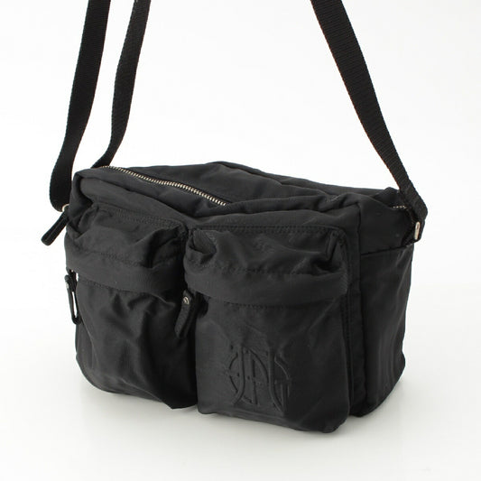 Jean-Paul Gaultier Nylon Logo Zip Shoulder Bag