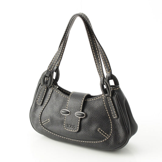 Tod's Leather Mini Shoulder Handbag Black