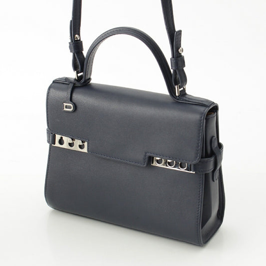 Delvaux Tempete Small Leather Shoulder Handbag
