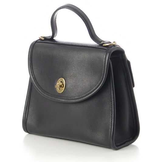 Coach Leather Handbag Vintage Black
